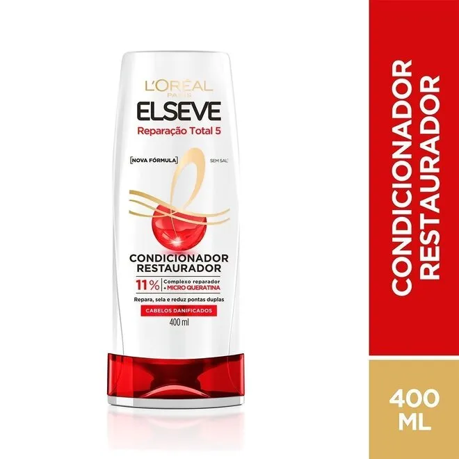 Condicionador Elseve L'Oréal Reparação Total 5 400ml