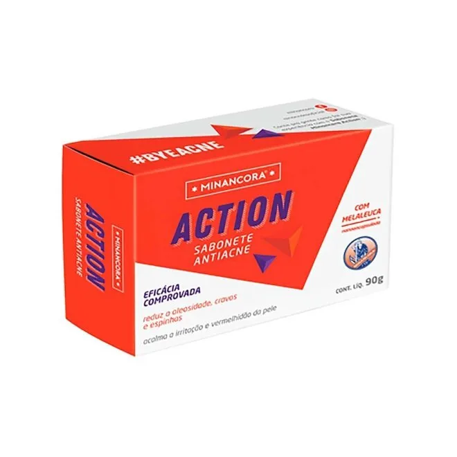 Sabonete em Barra Minancora Action Antiacne com 90g