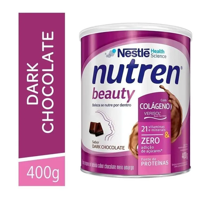 Suplemento Alimentar Nutren Beauty Dark Chocolate 400g