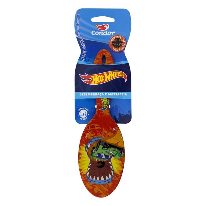 Escova de Cabelo Hot Wheels Oval Cores - CONDOR