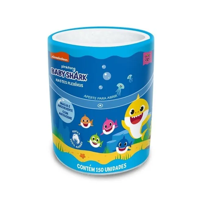 Haste Flexívelbaby Shark Cremer Pote Com 150 Unidades