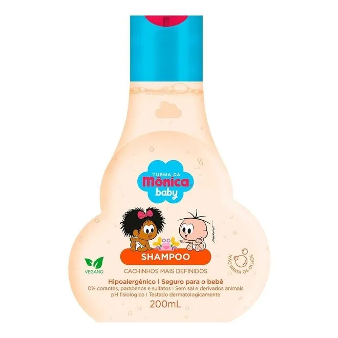 Shampoo Turma da Mônica Baby Cachinhos Mais Definidos 200ml