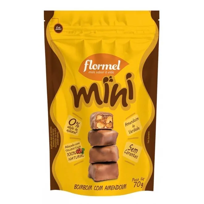 MINI BOMBOM C AMENDOIM 60G