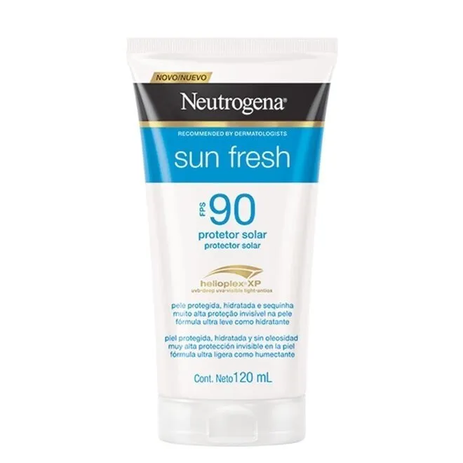 Protetor Solar Fps 90 Neutrogena Sun Fresh Bisnaga 120Ml