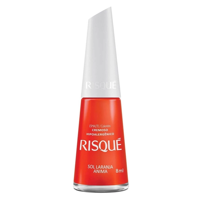 Esmalte Risque Crem Sol Laranja Anima 8ml