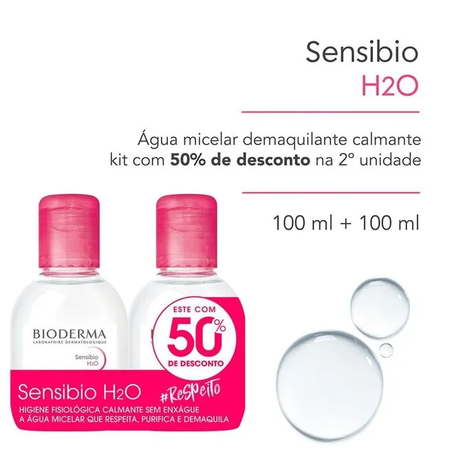 Kit Sensibio H2O 2 Unidade - BIODERMA