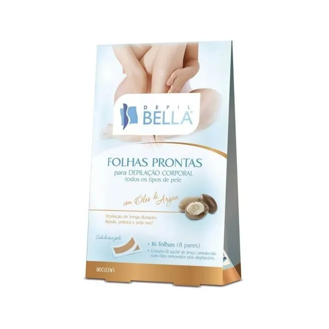 Folha Depilação Bella Corpo Oleo Argan C/16Unidades