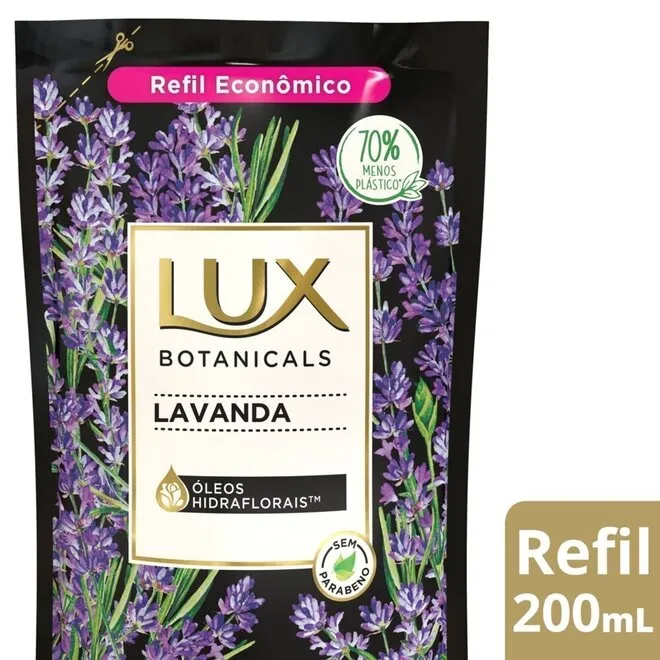 Sabonete Líquido Lux Botanicals Lavanda Refil 200Ml