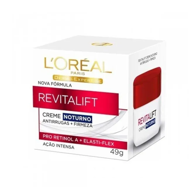 Creme Facial Anti-Idade L'Oréal Paris Revitalift Noturno 49g