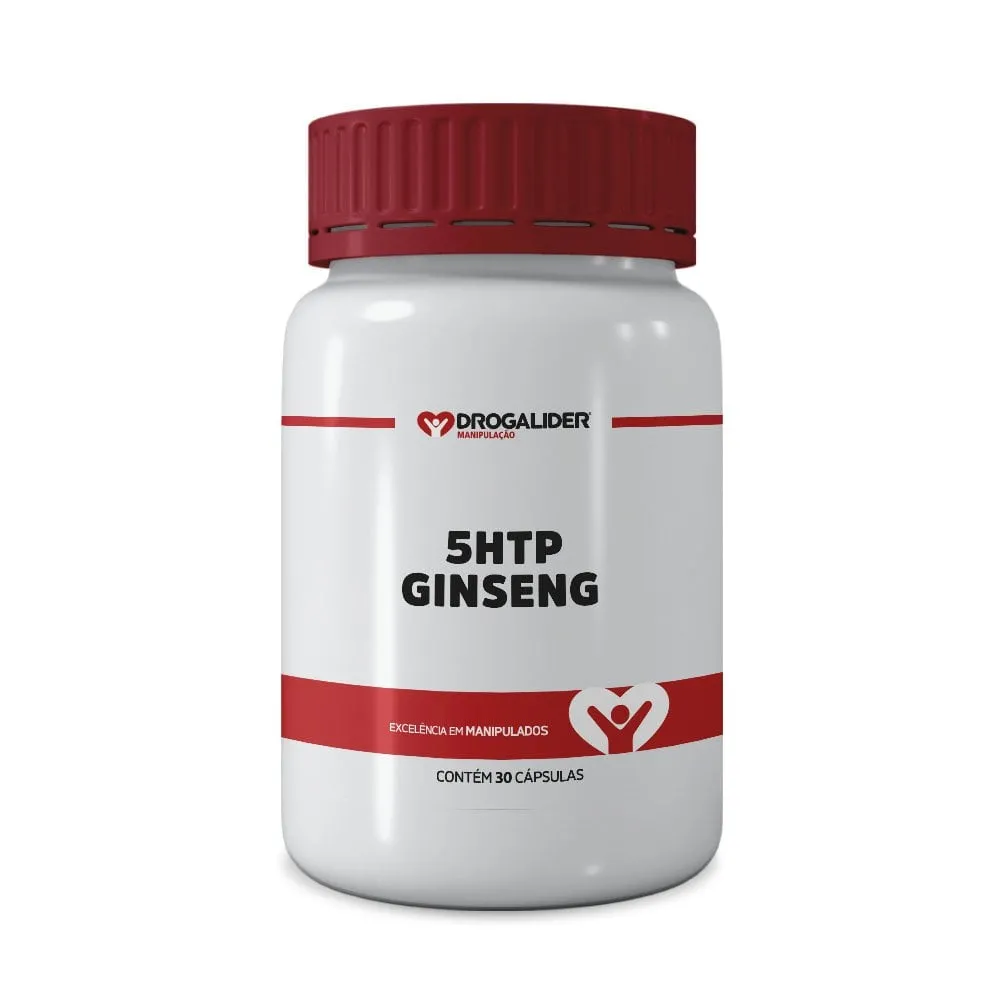 5HTP 60mg com Ginseng 120mg 30 cápsulas