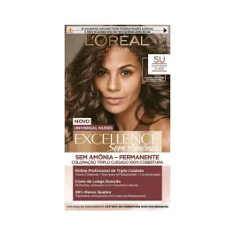 Tintura de Cabelo Imédia Excellence Sem Amônia 5U Castanho Claro Universavel L'Oréal Paris 1 Unidade