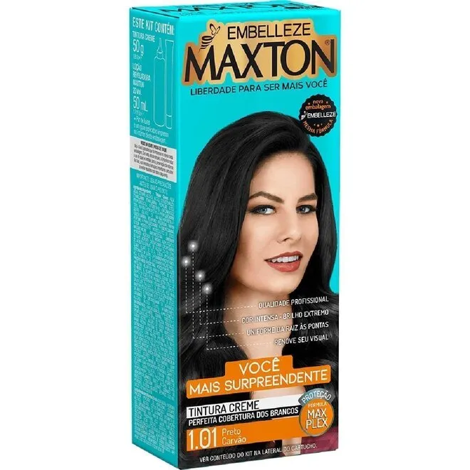 Tintura Creme Maxton .101 Preto