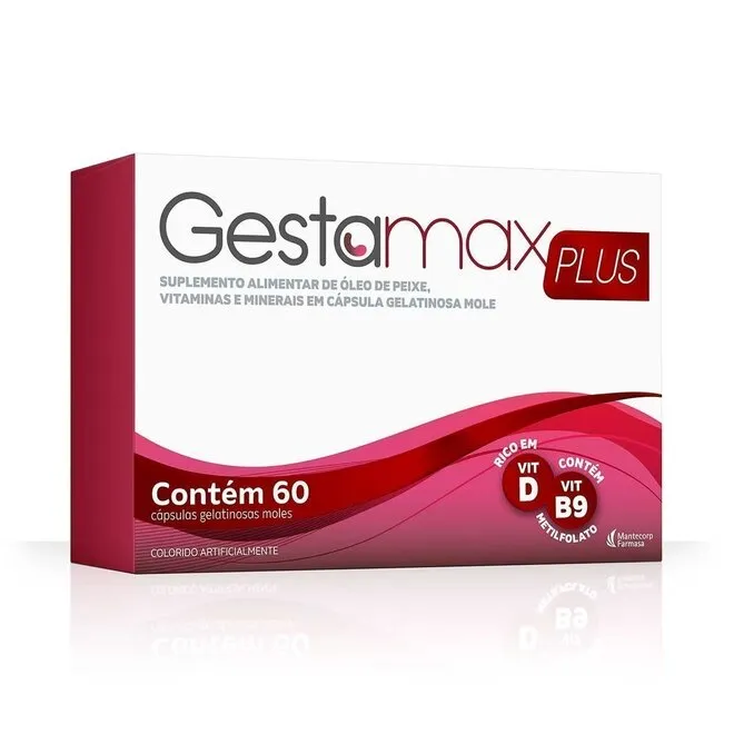 Gestamax Plus Cosmed Com 60 Cápsulas Gelatinosas Moles