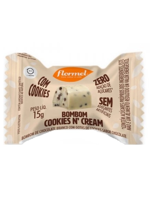 BOMBOM FLORMEL COOKIES N CREAM 15G