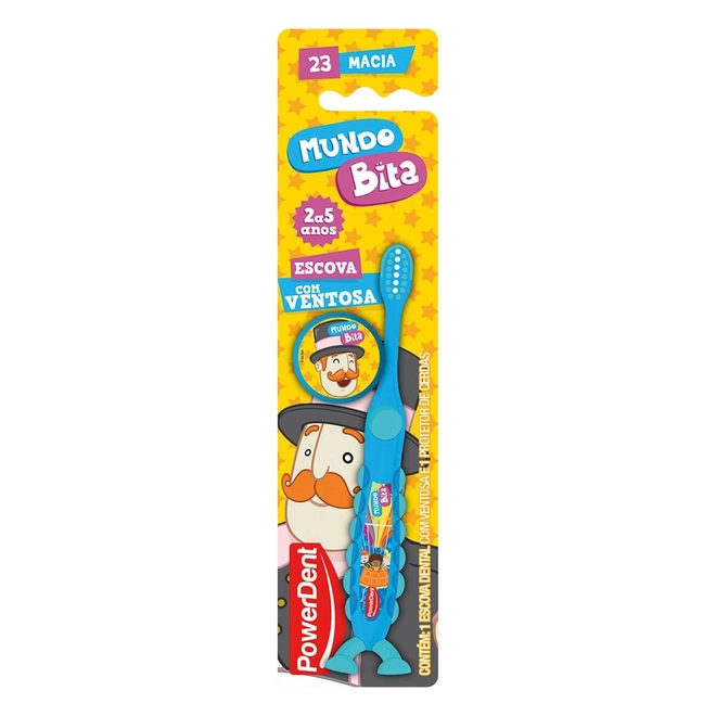 Escova Dental Infantil Powerdental Mundo Bita 1Unidade