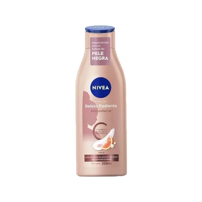 Hidratante Corporal Nivea Beleza Radiante Frasco 200ml
