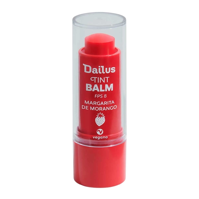 Lip Tint Balm Dailus Margarita Morango FPS 8 com 4 ml