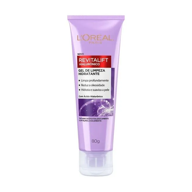 Gel de Limpeza Facial L'Oréal Revitalift Hialurônico 80g