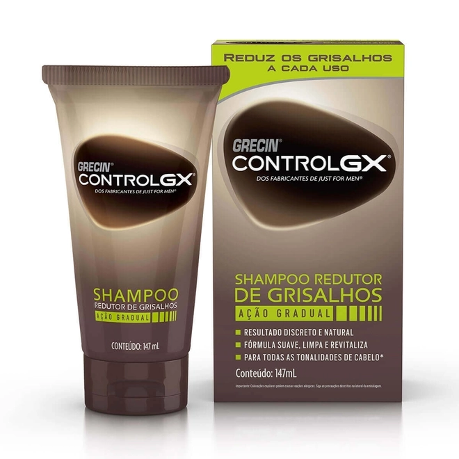Shampoo Redutor De Grisalhos Control Grecin 47Ml