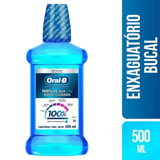 Enxaguante Bucal sem Alcool 500ml - ORAL-B