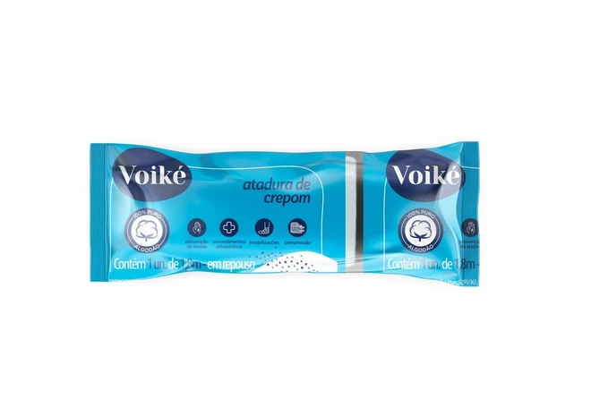 Atadura de Crepe 10cmx1,8m 1 Unidade - VOIKE