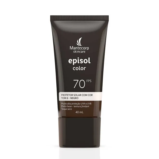 Protetor Solar Episol Color Tom 6 Negro Fps70 40Ml(Hpd)