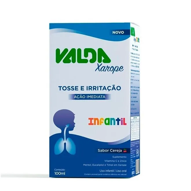 Xarope Infantil Sabor Cereja Valda 100Ml