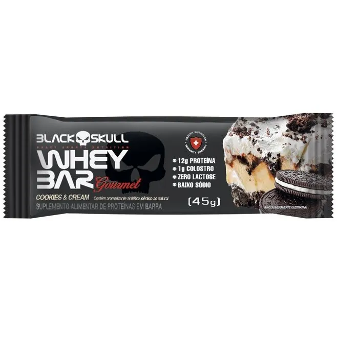 Barra Whey Gourmet Cookies Cream 45G