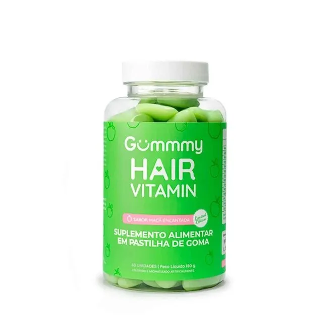 Gummy Hair Vitamin Maçã Verde 60 Gomas - GUMMY