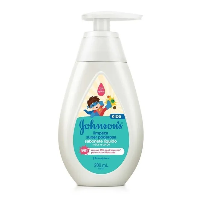 Sabonete Liquido Johnson's Limpeza Super Poderosa com 200ml