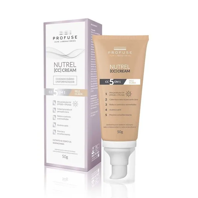 Creme Facial Profuse Nutrel CC Cream 5 em 1 com 50g