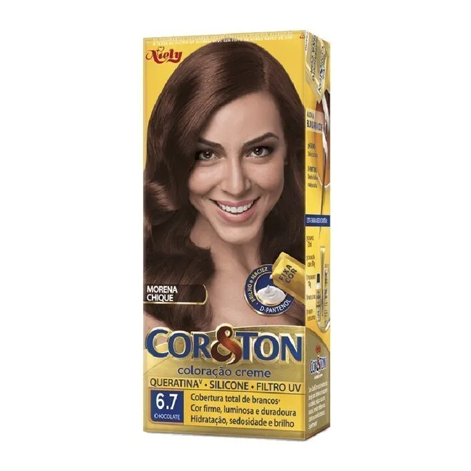 Coloração Cor&Ton Chocolate 6.7 - NIELY