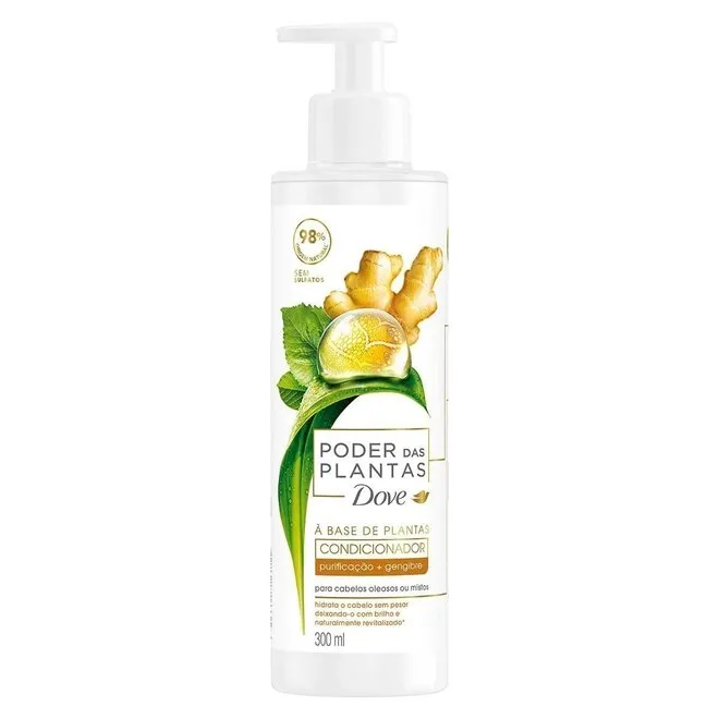 Condicionador Dove Purificação+ Gengibre Pump 300ml