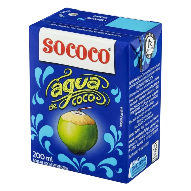 Agua De Coco Sococo 200Ml