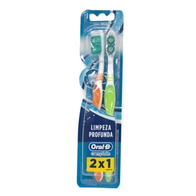 Escova Dental Complete 40 Macia Oral B Leve 2Un Pague 1Un