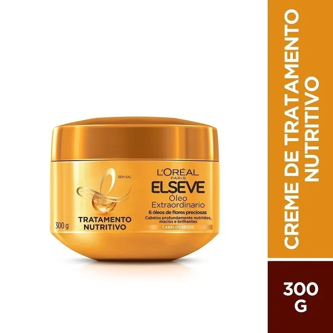 Creme P/Tratamento Elseve Óleo Extraordinário Cachos 300G