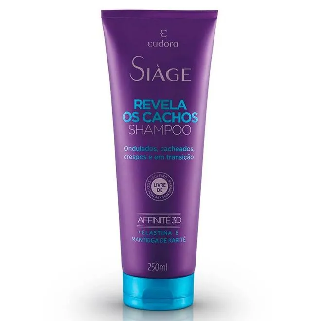 Shampoo Siàge Revela Os Cachos Eudora 250Ml