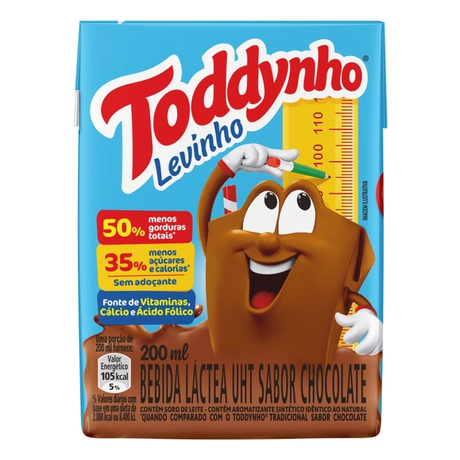 Bebida Láctea Uht Chocolate Levinho Toddynho 200Ml