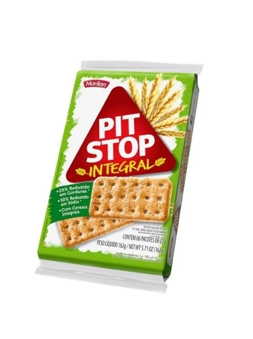 Biscoito Pit Stop Integral Marilan 162G