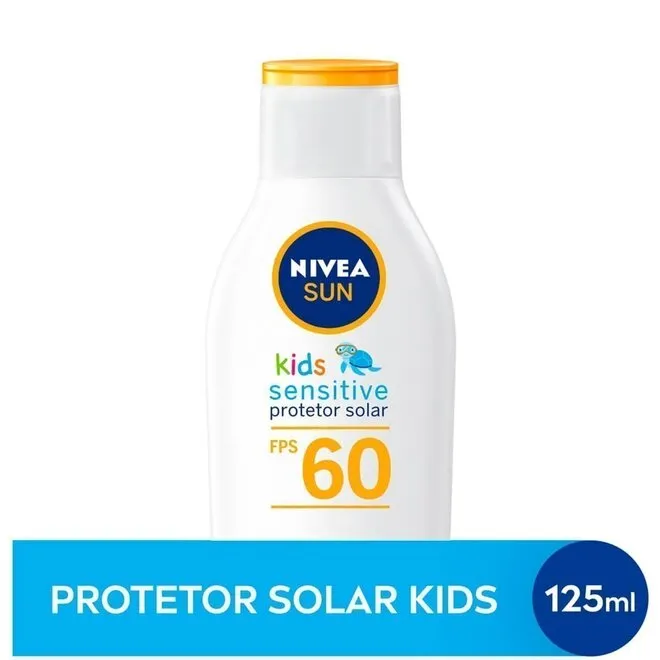 Protetor Solar Sun Kids Sensitive & Pure Fps 60 Nivea 125Ml