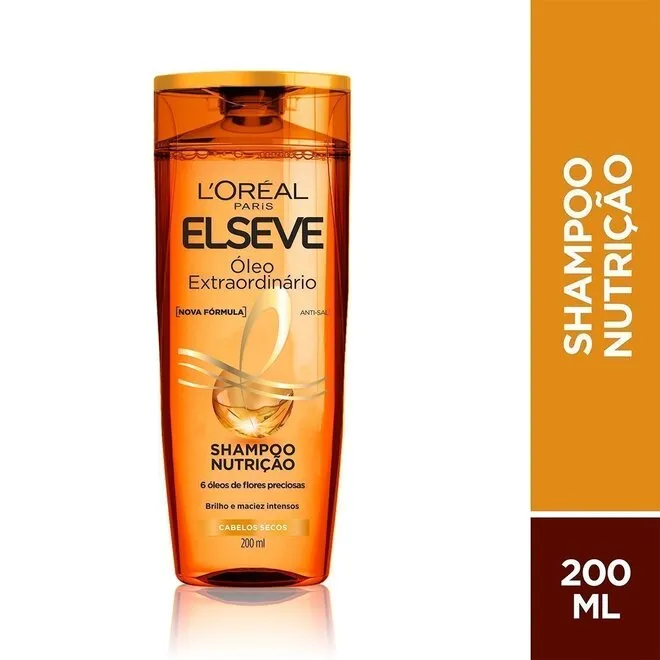 Shampoo Nutrição Elseve Óleo Extraordinário 200ml
