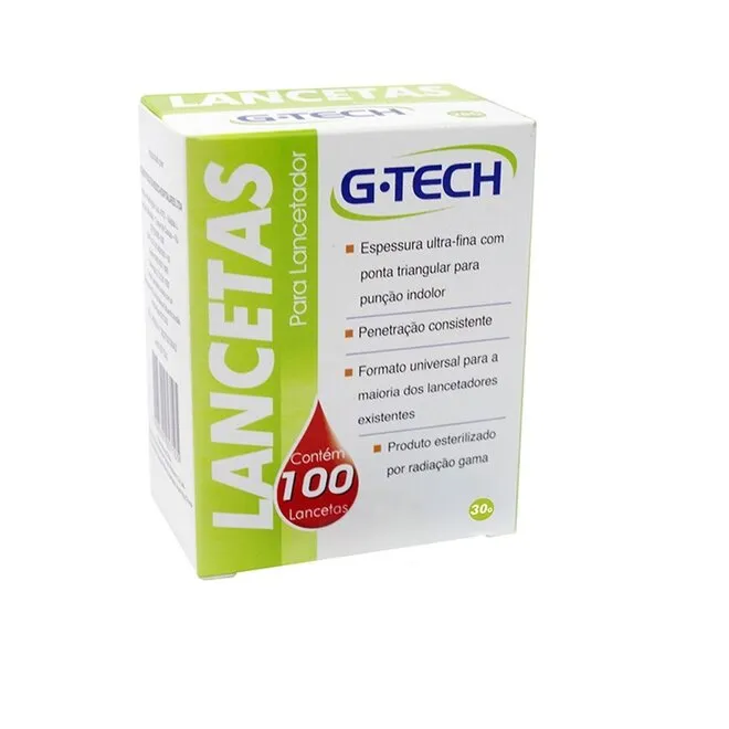LANCETAS P/CAN LANCETADOR 30G (GTH)
