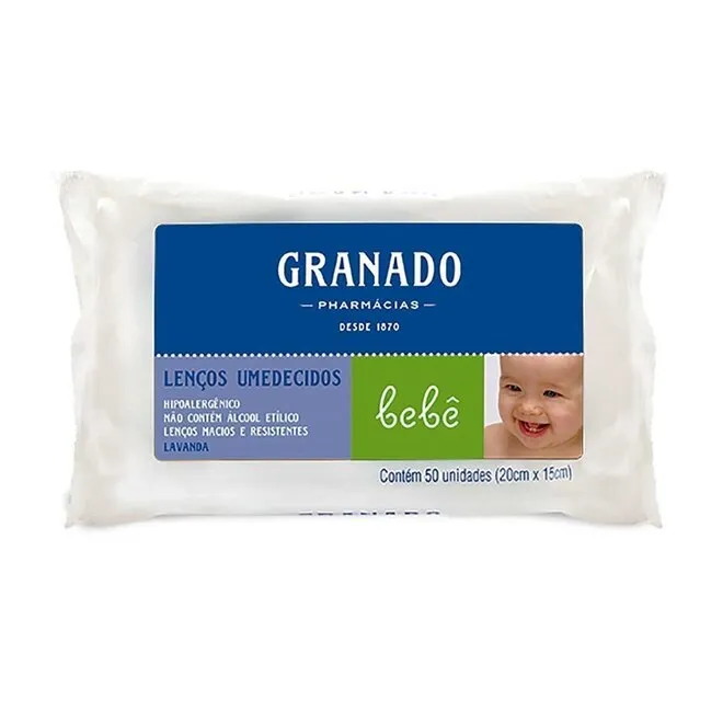 Lenço Umedecido Granado Lavanda Com 50g