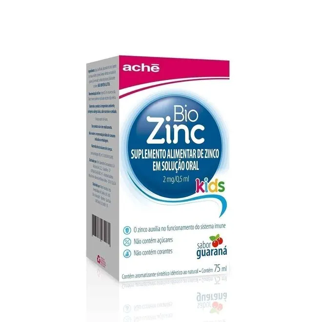 BioZinc Kids 2mg/0,5ml Solução Oral 75ml - ACHE