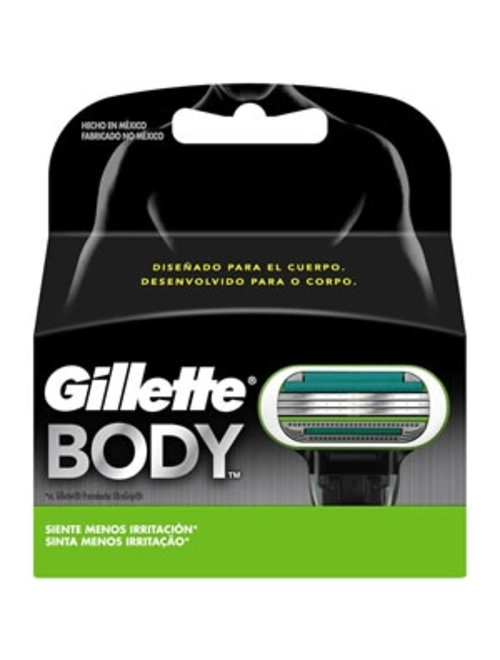 Carga Barbear Gillette Body C/2Unidades