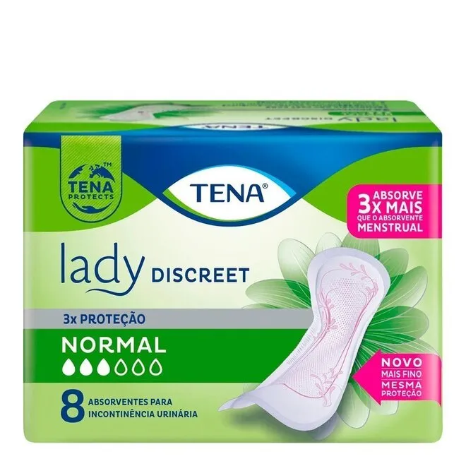 Absorvente Tena Lady Discreet Normal 8 Unidades