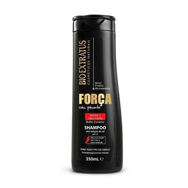 Shampoo Bio Extratus Força Com Pimenta Embalagem 350Ml