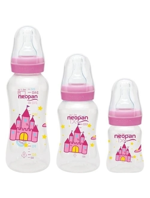 Kit Neopan Mamadeiras Bico de Silicone 3 Unidades