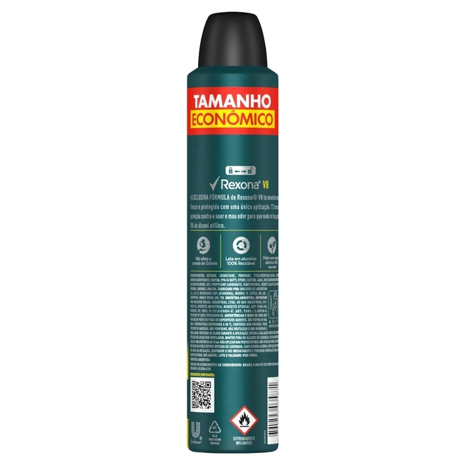 Desodorante Aerosol Rexona V8 Men 200ml
