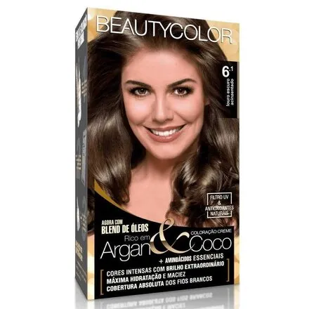 Tintura Creme Color 6.1 Louro Escuro Acinzentado - BEAUTY